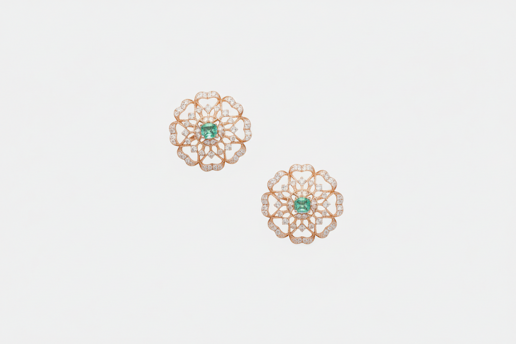 Flower Diamond Studs