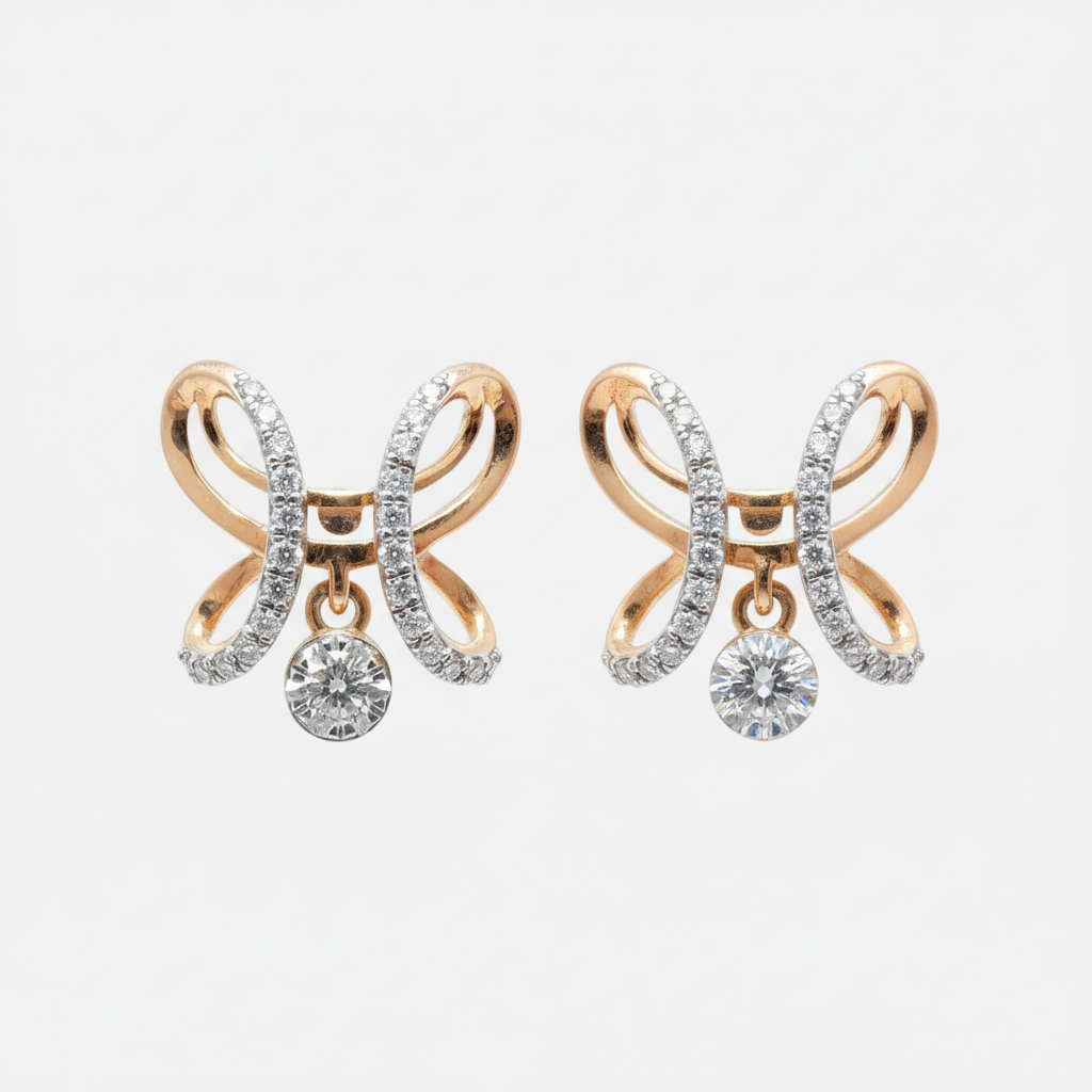 Diamond Infinity Studs